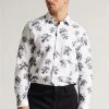 Ted Baker White Milhill Long Sleeve Photographic Magnolia Print Shirt 1 Ted Baker White Milhill Long Sleeve Photographic Magnolia Print Shirt -tedbaker Shop Online unnamed file 1382