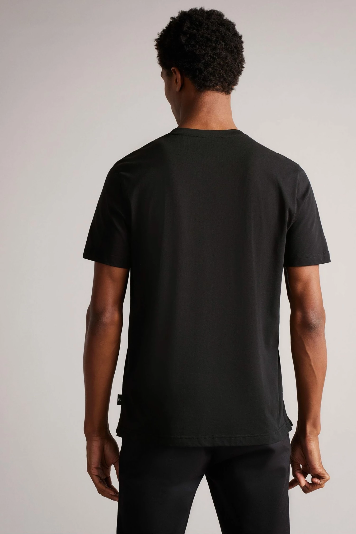 Ted Baker Grey Oxford Short Sleeve T-Shirt 6 Ted Baker Grey Oxford Short Sleeve T-Shirt - Image 4