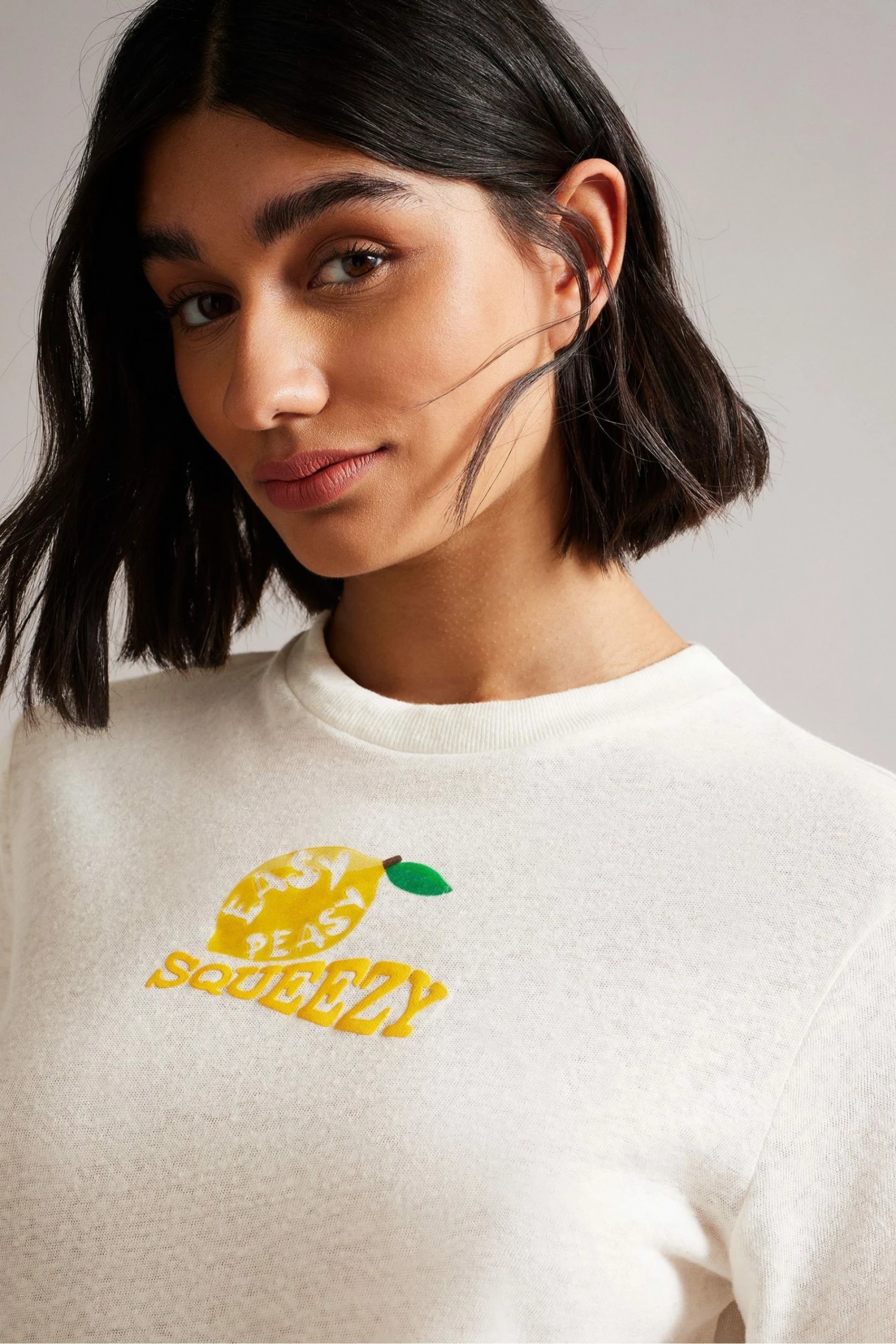 Ted Baker Ingella White Lemon Squeezy T-Shirt 5 Ted Baker Ingella White Lemon Squeezy T-Shirt - Image 3