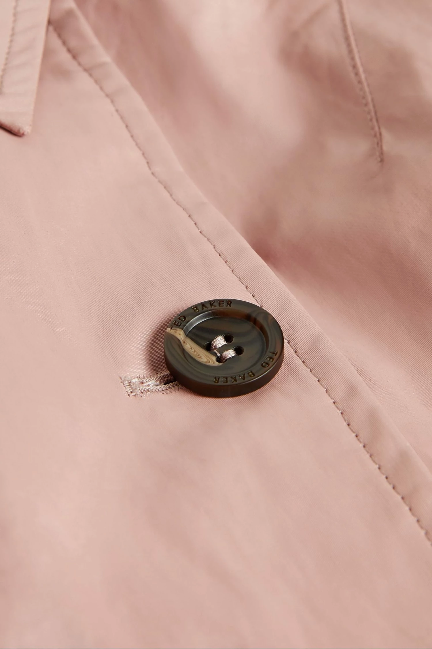 Ted Baker Talya Dusky Pink Pu Coated Mac 7 Ted Baker Talya Dusky Pink Pu Coated Mac - Image 5