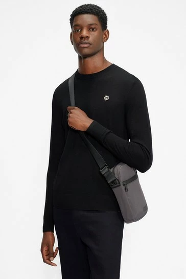 Ted Baker Cardiff Core Crew Neck Black Jumper 8 Ted Baker Cardiff Core Crew Neck Black Jumper - Image 6