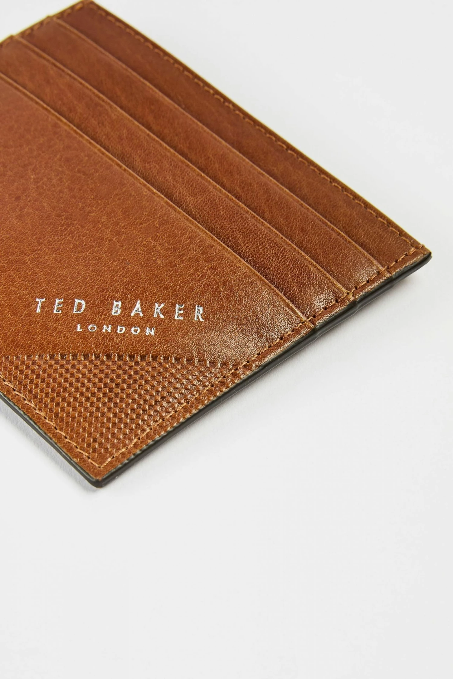 Ted Baker Rifle Embossed Corner Leather Cardholder Brown 5 Ted Baker Rifle Embossed Corner Leather Cardholder Brown - Image 3