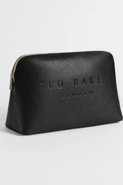 Ted Baker Lottiey Black Crosshatch Deboss Washbag