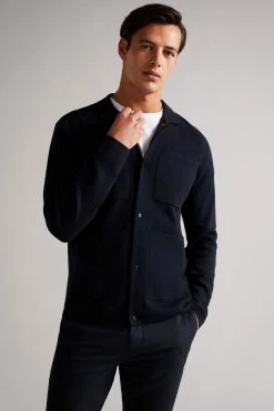 tedbaker Shop Online 45 Ted Baker Mens Blue Abbeyrd Miliano Stitch Cardigan