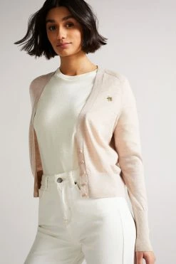 tedbaker Shop Online 32 Ted Baker Aiyleen Cream Merino Low V Cardigan