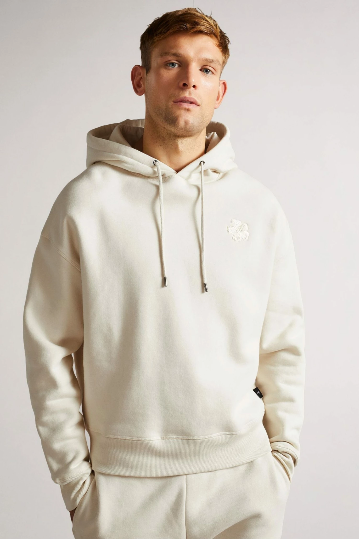 Ted Baker Lavery Natural Heavyweight Relaxed Fit Hoodie 2 Ted Baker Lavery Natural Heavyweight Relaxed Fit Hoodie