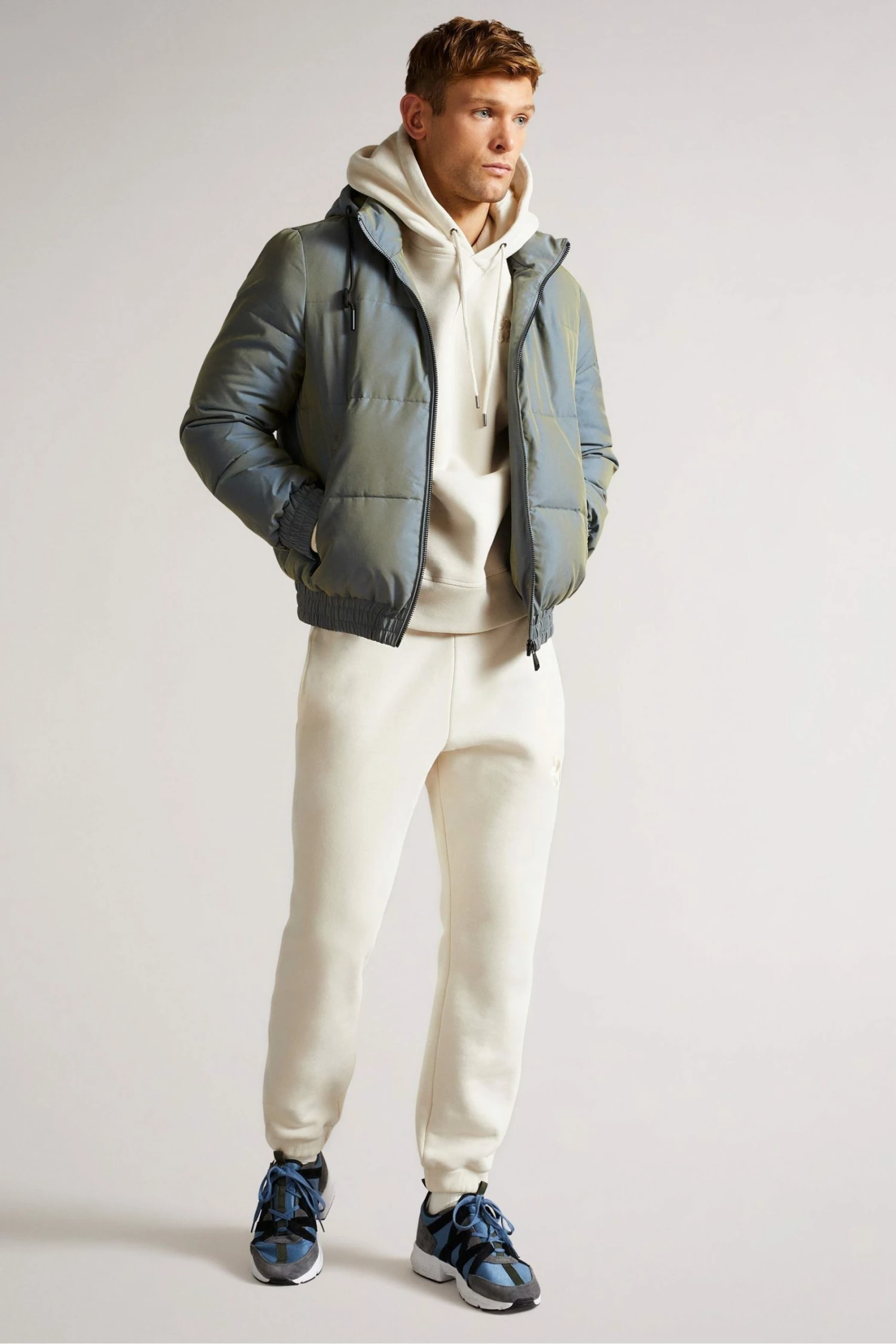 Ted Baker Lavery Natural Heavyweight Relaxed Fit Hoodie 5 Ted Baker Lavery Natural Heavyweight Relaxed Fit Hoodie - Image 4