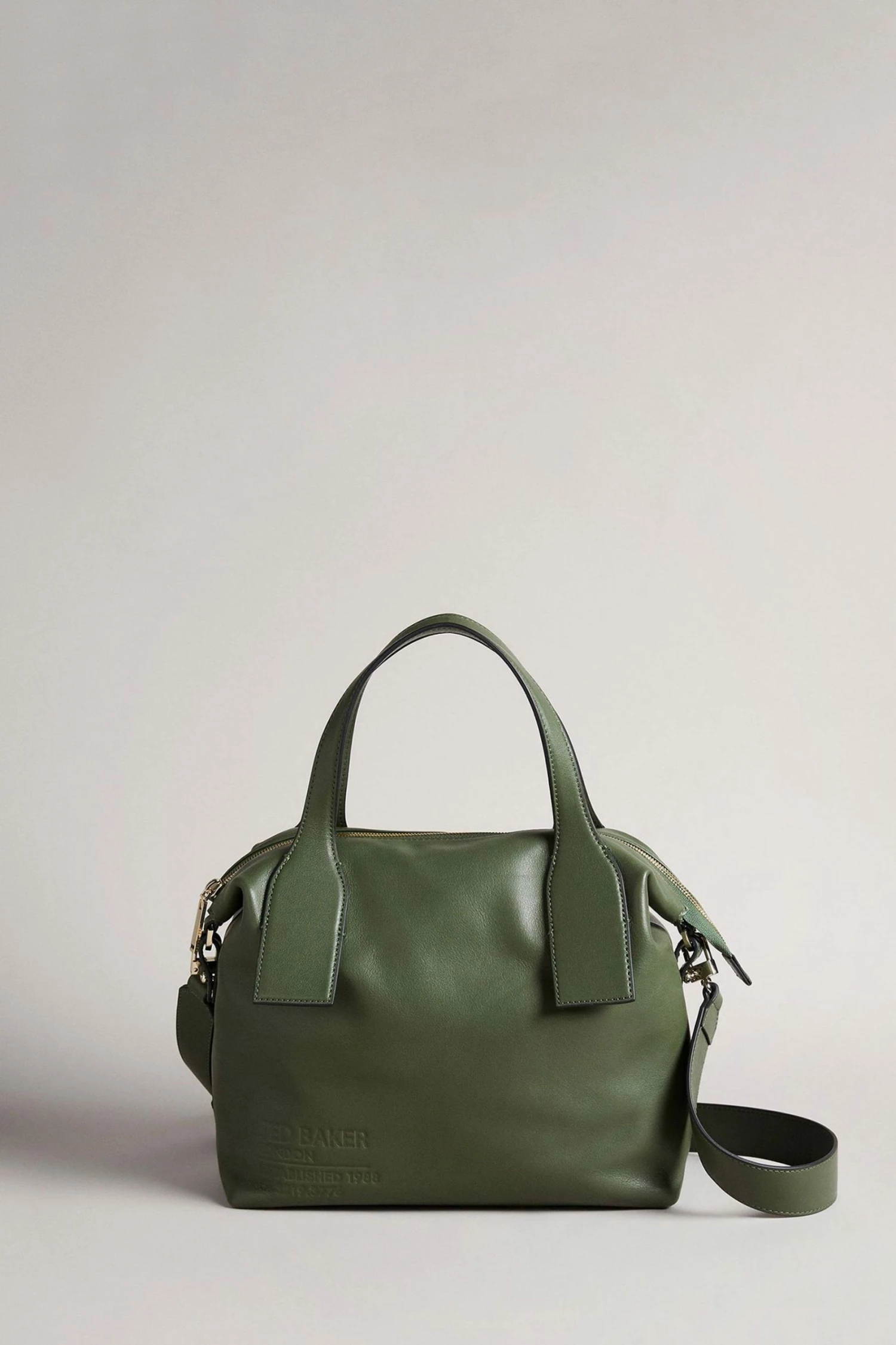 Ted Baker Green Embossed Branded Tote Bag 3 Ted Baker Green Embossed Branded Tote Bag