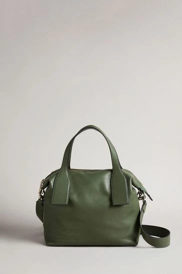 Ted Baker Green Embossed Branded Tote Bag 6 Ted Baker Green Embossed Branded Tote Bag - Image 4